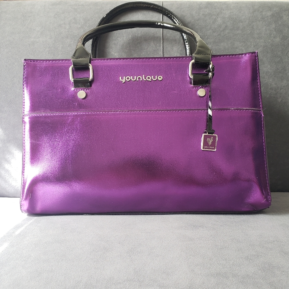younique Bag Tote Metallic Purse